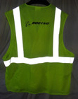 Vintage Boeing Airplanes Employee Neon Green Deluxe Safety Vest Sz L Class 2