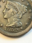 1852 Braided Hair Liberty Head Cent Holed  Beautiful Jewelry Coin  Free Shipping