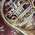 Weltklang F bb Double French Horn  4 Rotary Valves  Detachable Brass Bell  Case