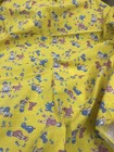 Vintage Feedsack Fabric 2 Full-size Novelty Children Puppy Dog Yellow Pink Blue