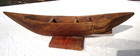 Vtg Pacific Northwest Coast Canada Hand Carved Dugout Canoe Wood Model Signed