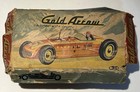 Vintage Old Bandai Bc Toys Gold Arrow  5 Tin Friction Race Car  Made In Japan 