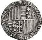 Spanish Italy Ferdinando I 1458-1459 Silver Carlino Napoli Mint Medieval Old Coi