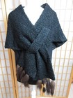 Lot Of 3  Old Fur Collar  Faux Fur Collar old Shearling Stole W fur Tails As Is