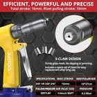 Justool Heavy Duty Pneumatic Rivet Gun 3097lbf Air Rivet Gun Set 4 Nozzles