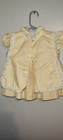 Vintage Jayne Copeland 2 Piece Set Size 12 Months Yellow Baby Girl Dress
