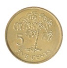 Seychelles 5 Cents  2007-2012  Km  47a  Xf-extremely Fine