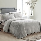 Quilt Set  3-piece Plush Bedding With Matching Sham  Elegant Room Decor