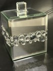 Mirrored Jeweled Vanity Trinket Box And Tray Set - Brand New 