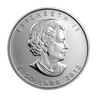2012-2013 Silver Canadian Maple Leaf 1 Oz Uncirculated