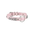 Black pink Cat-shaped O-ring Choker Necklace For Women  Soft Vegan Leather Co   