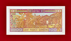 100 Francs 2015 Guinea Unc Note  p-35a   Sign  Karamokoba Camara   Lounc  ny Nabe