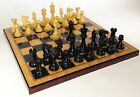Black 4 5 8  King Anderssen Staunton Wood Chess Set Large 18  Walnut Color Board
