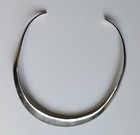 Mexico Alpaca Silver Vintage Fitted Choker Collar Cuff Necklace 2-5 8in Opening