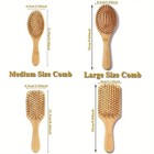 Bamboo Hair Brush-detangling  Scalp Massage For Hair Growth  Wet dry Brush