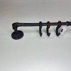 Vintage Industrial Cast Iron Wall Mounted Hook Rack Rustic Farmhouse Coat Hanger