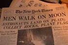 New York Times July 21  1969  men Walk On The Moon  Late City Edition - Complete