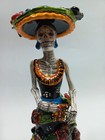 12  Talavera Catrina Colorful Mexican Ceramic Pottery Day Of The Dead Figurine
