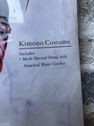 Nwt Leg Avenue Sexy Short Kimono Geisha Mini Dress Mesh Sleeved Costume L