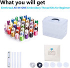 63-color Embroidery Thread Kit     63 Spools 550 Yards Each  40wt Polyester Thread
