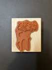 Stampin Up  Dasher  Single Wood Mounted Rubber Stamp  New  