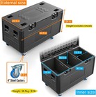 44  X 22  X 24  Utility Multipurpose Trunk Ata Road Case With Wheels And Divider
