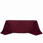 90x132  Burgundy Premium Rectangle Polyester Tablecloth Catering Linens Home
