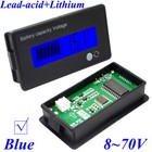 10pcs 8-70v  Lcd Acid Lead Lithium Battery Capacity Indicator Digital Voltmeter