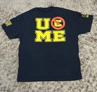 Wwe Authentic Wear John Cena Never Give Up U C Me T-shirt Xl Black yellow