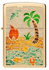 Zippo Windproof Lighter High Polish Brass Nautical Design With Lifetime Guara   