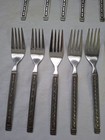 Vtg Douglass Korea Stainless Flatware Set 66 Piece Service For 8  Geometric Mcm