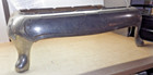 Antique Cast Iron Parlor Stove Art Deco Chrome Plated Base Ornate Heavy