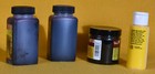 Fiebing s 4 Oz Leather Dye Lot   Finishes  And 2 Oz Apple Barrel Yellow Paint