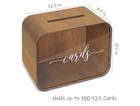 Heather   Willow Wooden Wedding Card Box With Slot  Acrylic Wedding Decorations