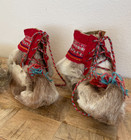 Norwegian Saami Reindeer Lapland Sami Shoes Boots Vintage M l  9 - 10  Norway