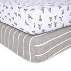 Burt s Bees Baby - Fitted Crib Sheet  Girls   Unisex 100  Organic Cotton   Rever