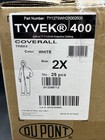 2xl Dupont Tyvek 400 Coverall With Hood - White  Ty127swh2x002500  box Of 25 