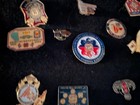Vfw Lapel Pin Lot Of 12   Pinbacks  Veterans Of Foreign Wars  Vintage