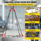 Uimoso 5 16  5ft Chain Sling 4 Legs With Sling Hooks G80 Lifting Chain Sling