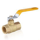 Brass Ball Valve Fip Threaded Yellow 3 4 or 1 2  Female Full Port 600wog Npt