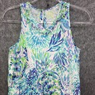 Lilly Pulitzer Vala Jumpsuit Girls Xl 12-14 Aqua Purple Koalafications  1524