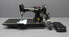 Singer 221 1 Black Featherweight Portable Sewing Machine W  Case   Accessories