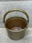 Antique Copper Hand Hammered Finish Small Bucket W  Swing Handle Style Decor