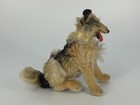 Vintage Steiff Collie Dog Mohair Sitting 8    Tall    tags Included    Preowned