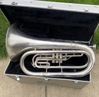 King 1124 Satin Silver Marching Baritone -- Ready To Play  -- Taking Offers 
