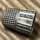 Simons Bros Sterling Silver Thimble Size 5 Paneled Honeycomb Ornate Estate Find