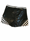 Girls  Checkered Gymnastics Shorts Sizes  small Or Med   More Than Magic Black 