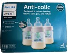 Philips Avent Anti-colic Clear Baby Bottles 4oz   Newborn Flow Nipples - 3 Pack