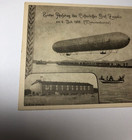 Graf Zeppelin Vintage German Postcard Munchen Mussolini Hitler Postmark 1937