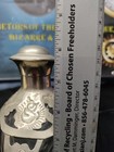 Vintage Pair Haig Silver Pinch Dimpled Whiskey Decanters Bottles 3 Sided
